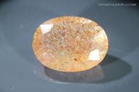 Oligoclase 'Confetti' Sunstone, faceted, Tanzania. 19.55 carats. (Video)