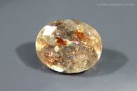 Oligoclase 'Confetti' Sunstone, faceted, Tanzania. 3.04 carats.