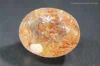 Oligoclase 'Confetti' Sunstone, faceted, Tanzania. 3.25 carats. (Video)