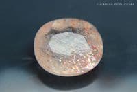 Oligoclase 'Confetti' Sunstone, faceted, Tanzania. 3.42 carats. (Video)