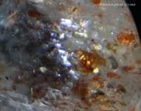 Oligoclase 'Confetti' Sunstone, faceted, Tanzania. 3.42 carats. (Video)