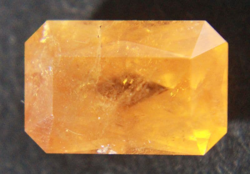 Orange Spessartine Garnet aka Mandarin Garnet faceted Madagascar 4