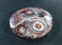 Orbicular Rhyolite cabochon, Mexico.  44.10 carats.
