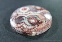Orbicular Rhyolite cabochon, Mexico.  44.10 carats.