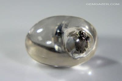 Orthoclase Feldspar with Pyrite crystal inclusion, Myanmar. 6.01 carats.