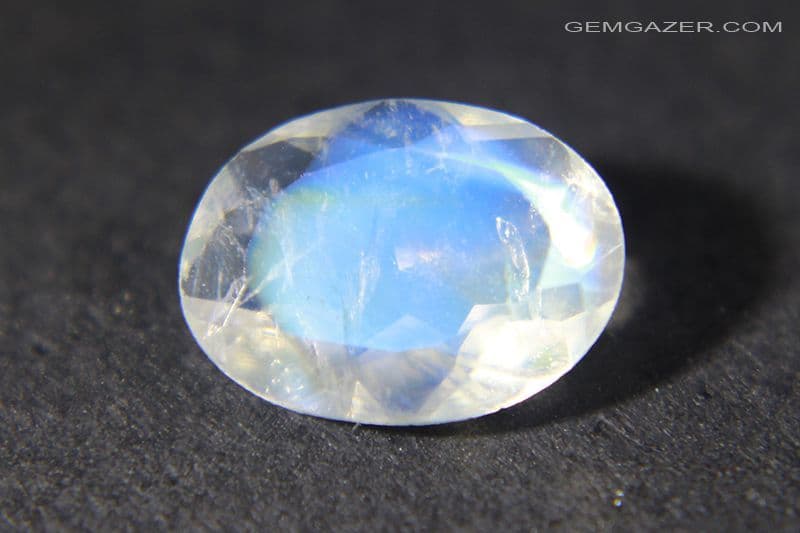 Orthoclase Moonstone faceted India 0 83 carat Video
