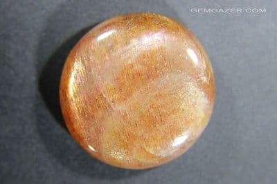 Orthoclase Sunstone cabochon, Tanzania.  29.46 carats.