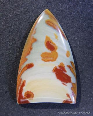 Owyhee Jasper cabochon, Oregon, USA.  30.71 carats.