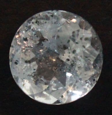 Pale blue Topaz with Chlorite inclusions, faceted, Brazil.   8.91 carats.