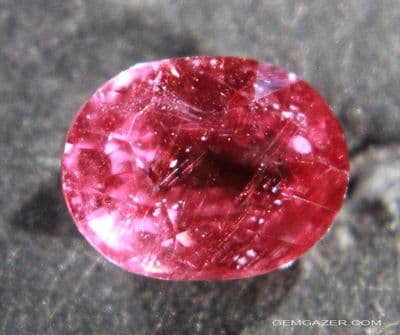 Pink Sapphire, faceted, lead-glass filled, Madagascar.  2.21cts.