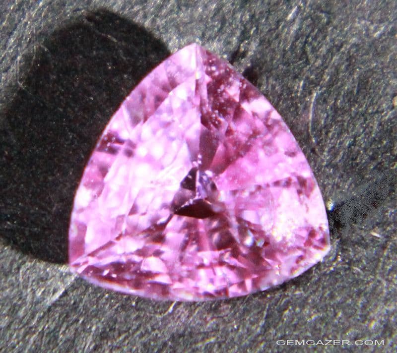 Pink Sapphire faceted Madagascar Lead glass filled 1 19 carats