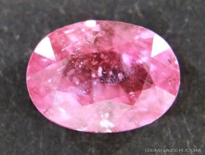Pink Sapphire, lead-glass filled, Madagascar.  2.66 carats.