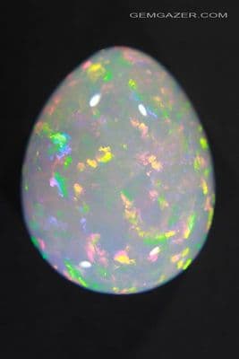 Precious Opal cabochon, Ethiopia. 19.58 carats. (See Video)