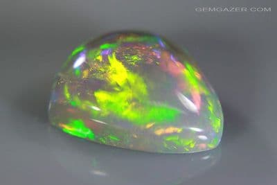 Precious Opal cabochon, Ethiopia. 4.75 carats. (Video)