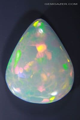 Precious Opal cabochon, Ethiopia. 5.75 carats. (Video)