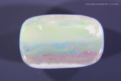 Precious Opal cabochon, Mintabie, Australia. 5.19 carats.  (Video)