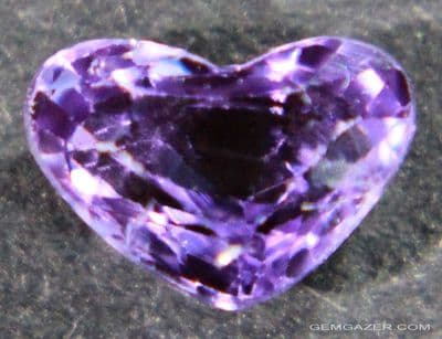 Purple Sapphire, faceted, Madagascar.  1.11 carats.