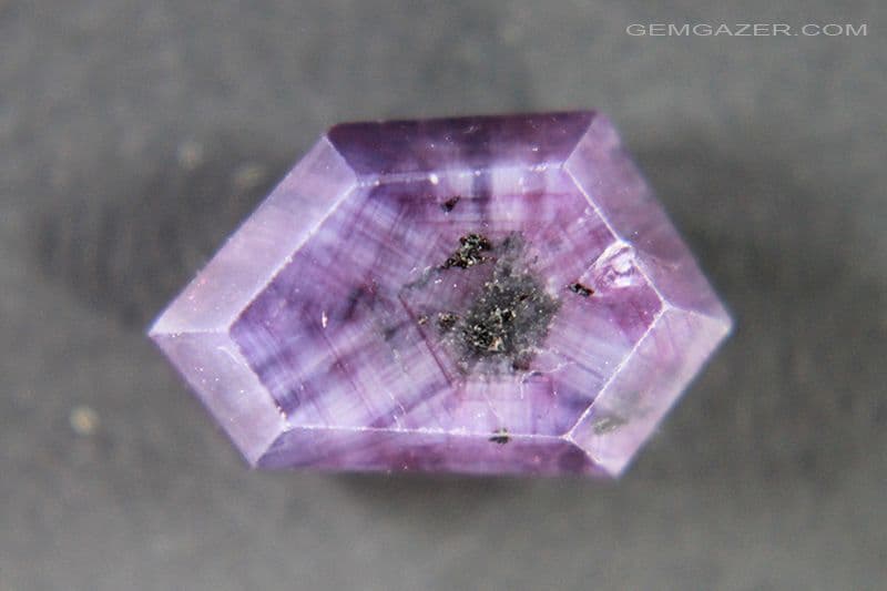 A rare 5.04-carat unheated purple sapphire from Madagascar