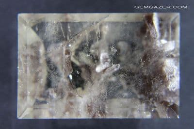 Quartz cabochon with Biotite Mica inclusions, Brazil.  95.45 carats.