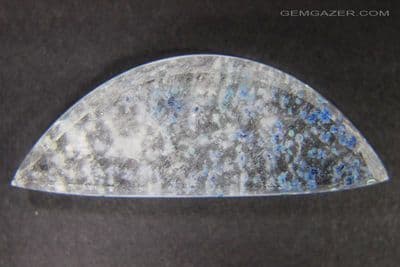 Quartz cabochon with blue Gilalite inclusions, Brazil.  24.54 carats.  ** SOLD **