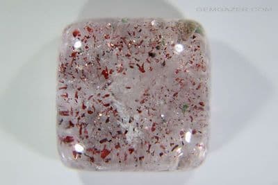 Quartz cabochon with Hematite inclusions, Madagascar.  25.14 carats.