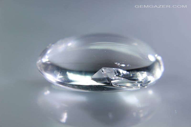 Negative Crystal Inclusions Quartz cabochon with negative crystal inclusion Madagascar 19 00 carats ...