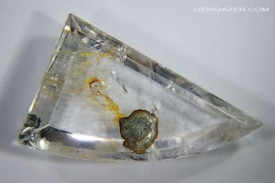 Quartz cabochon with Pyrite inclusion, Brazil. 16.63 carats.