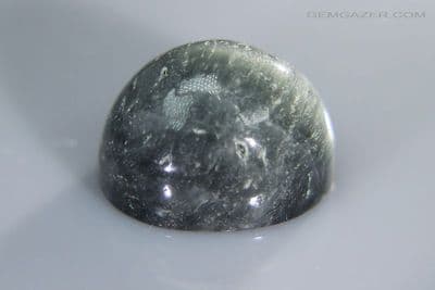 Quartz cat's-eye cabochon, Brazil. 11.52 carats.