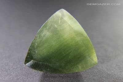 Quartz with Actinolite inclusions, faceted, Brazil. 17.80 carats.  ** SOLD **