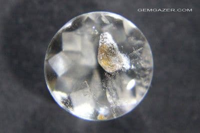 Quartz with Anatase crystal inclusion, faceted, Bahia, Brazil. 19.30 carats.