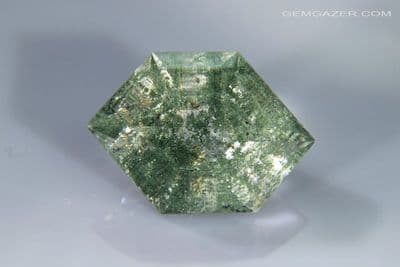 Quartz with Chlorite inclusions, faceted, Madagascar. 8.17 carats.