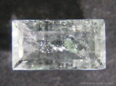 Quartz with Clinochlorite inclusions, faceted, Brazil.  3.58 carats.
