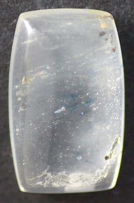 Quartz with Copper Sulphate inclusions, cabochon, Brazil.  14.52 carats.