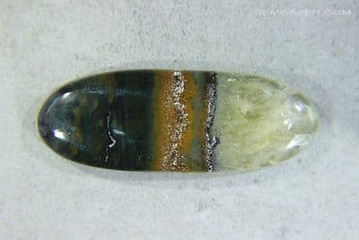 Quartz with Fluorite cabochon, Namibia. 51.22 carats.