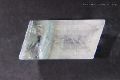 Quartz with Gilalite inclusions, faceted, Brazil.  9.08 carats.