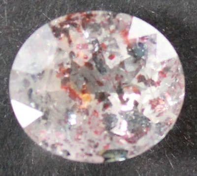 Quartz with Hematite inclusions, faceted, Madagascar. 4.17 carats.