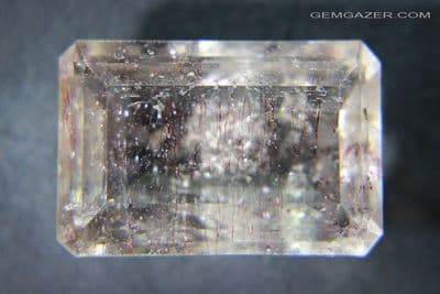 Quartz with Hematite (Lepidocrocite) inclusions, faceted, Brazil. 29.59 carats.