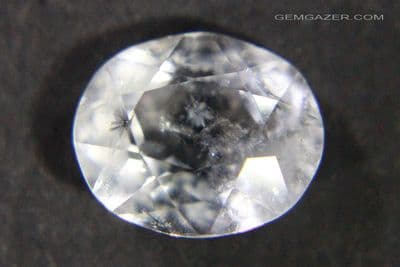 Quartz with Hollandite inclusions, faceted, Madagascar.  5.95 carats.