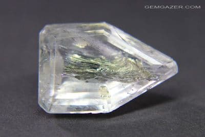 Quartz with Pyrite inclusions, faceted, Brazil. 14.16 carats.
