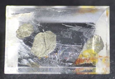 Quartz with Pyrite inclusions, faceted, Brazil.  40.15 carats.