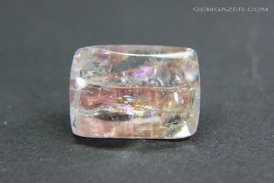 Quartz with red Tourmaline inclusions, faceted, Brazil. 3.82 carats.  ** SOLD **