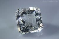 Quartz with yellow Apatite inclusions, faceted, Portugal. 8.55 carats.  ** SOLD **