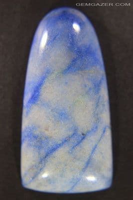 Quartzite cabochon with Dumortierite, Brazil. 44.20 carats.