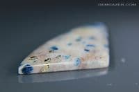 Quartzite cabochon with Lazulite & Pyrite, Switzerland. 19.61 carats.