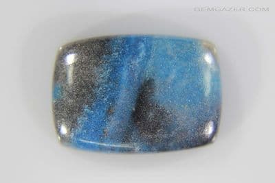 Quartzite cabochon with Trolleite and Lazulite, Brazil, 18.71 carats.