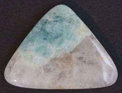 Quartzite with Aquamarine cabochon, Brazil.  106.87 carats.