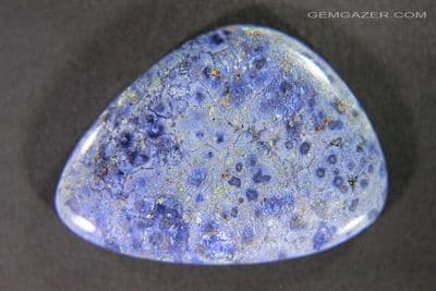 Quartzite with Dumortierite cabochon, Brazil. 19.90 carats.  ** SOLD **