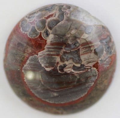 Red Mushroom Jasper cabochon, Arizona, USA.   22.77 carats.
