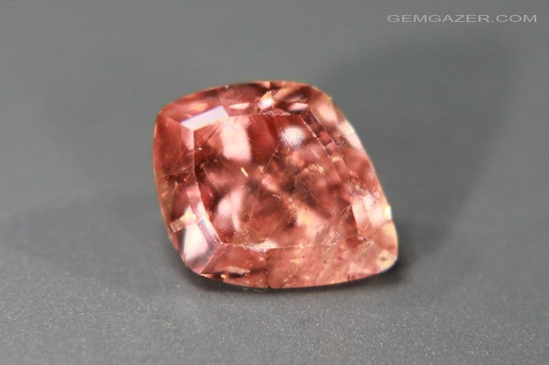 Rhodochrosite, transparent rose-red faceted,