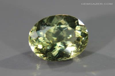 Riesling Beryl, faceted, Brazil. 3.08 carats.